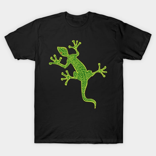 Tribal Lizard T-Shirt by RockettGraph1cs